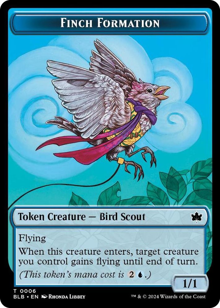 0006 Finch Formation Token T Bloomburrow