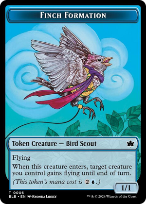 0006 Finch Formation Token T Bloomburrow