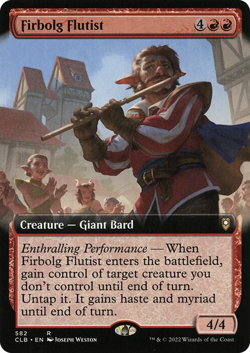 Firbolg Flutist (Extended Art) #582 R - Commander Legends: Battle for Baldur's Gate Pokemon card