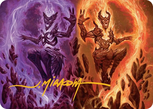 0052 Fire Covenant Art Card (Gold-Stamped Signature) S Art Series: Lorwyn Eclipsed