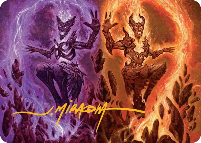Fire Covenant Art Card (Gold-Stamped Signature) #52 S - Art Series: Lorwyn Eclipsed Pokemon card
