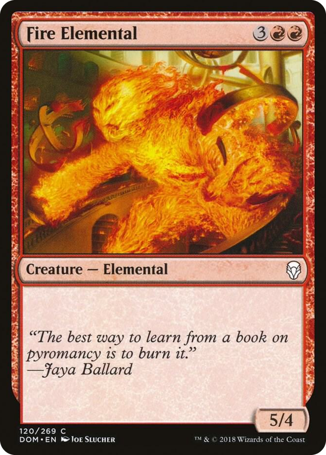 0120 Fire Elemental C Dominaria