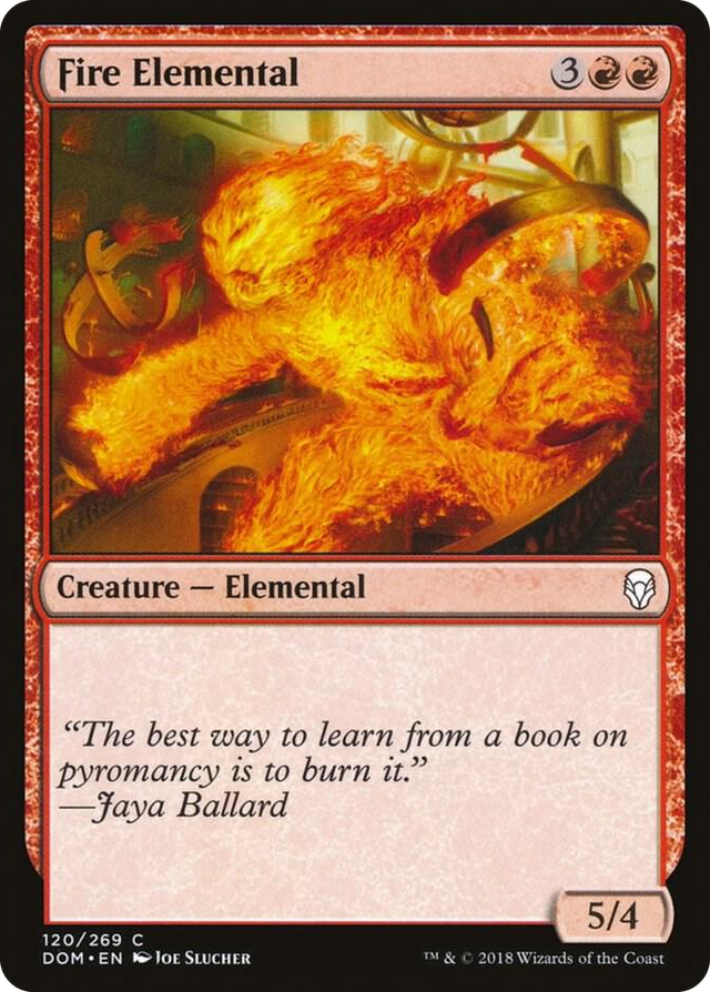 0120 Fire Elemental C Dominaria