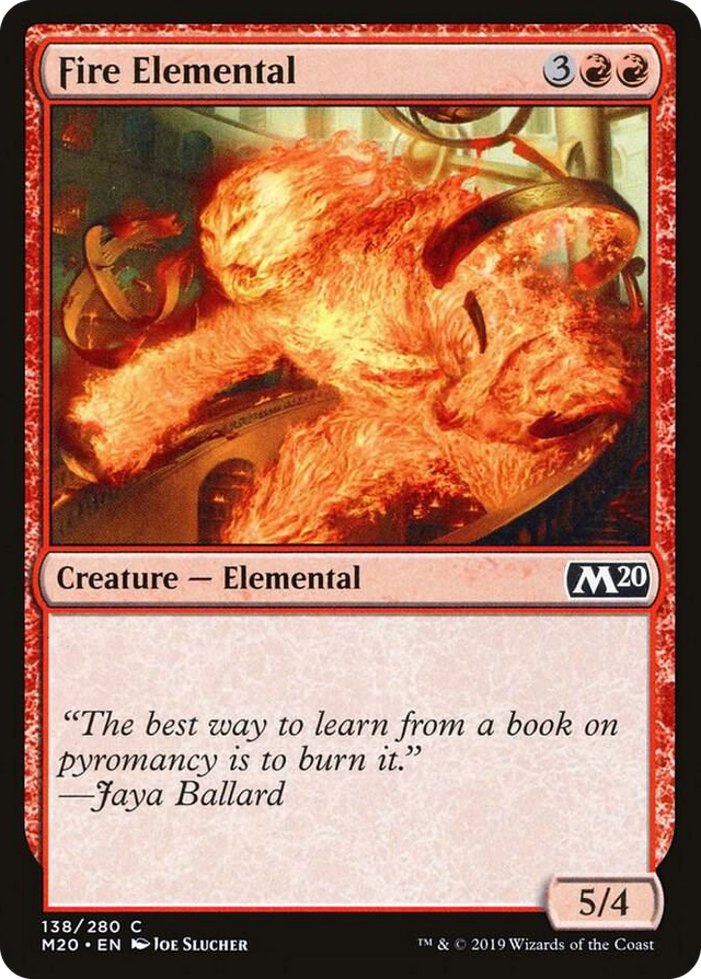 0138 Fire Elemental C Core Set 2020