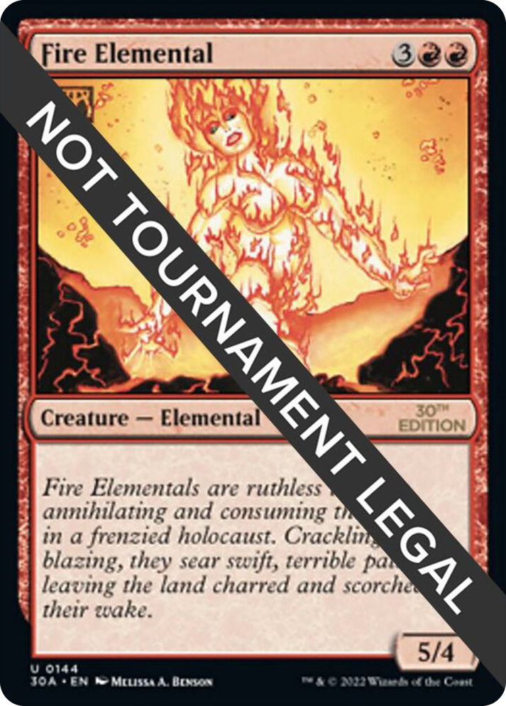 0144 Fire Elemental U 30th Anniversary Edition