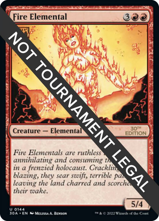 0144 Fire Elemental U 30th Anniversary Edition