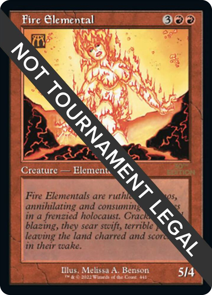 0441 Fire Elemental (Retro Frame) U 30th Anniversary Edition