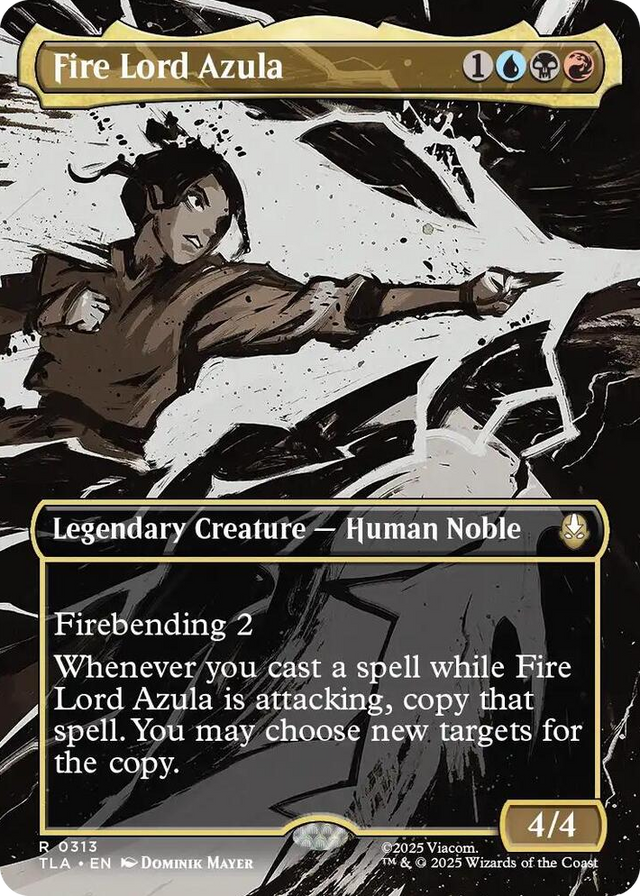 0313 Fire Lord Azula (0313) (Borderless) R The Last Airbender