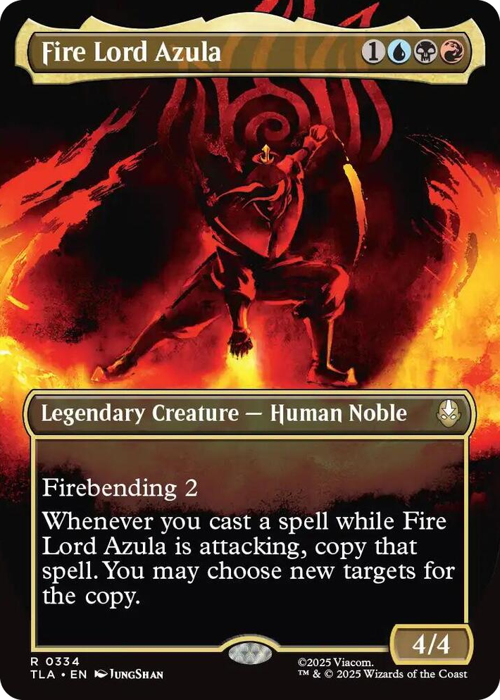 0334 Fire Lord Azula (0334) (Borderless) R The Last Airbender