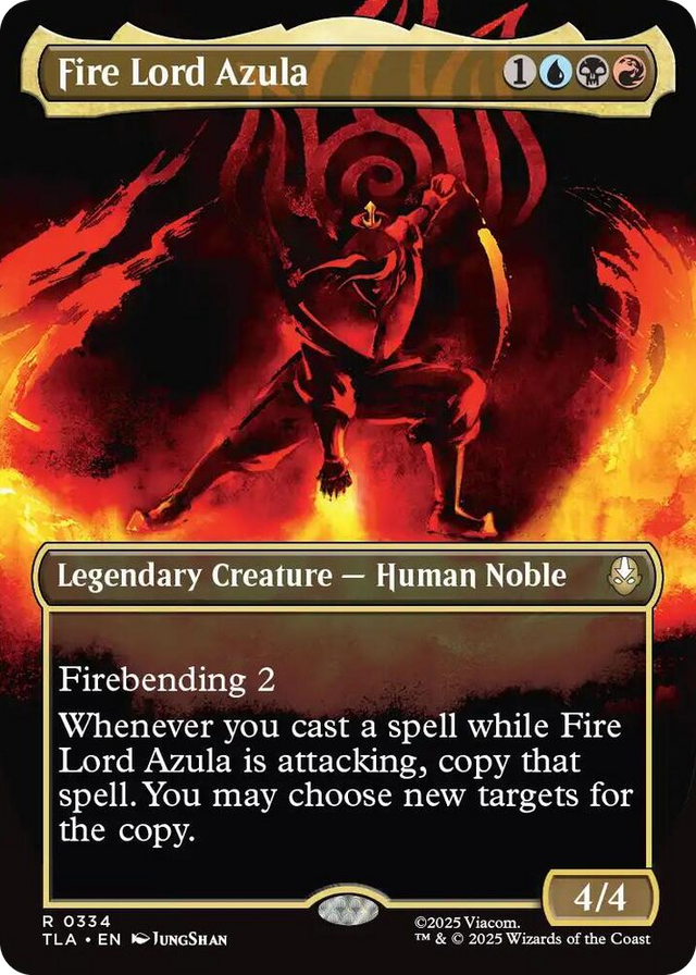 0334 Fire Lord Azula (0334) (Borderless) R The Last Airbender