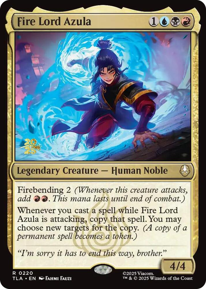 0220 Fire Lord Azula R Prerelease Cards