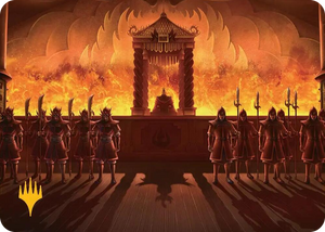 0027 Fire Lord Ozai Art Card (Gold-Stamped Planeswalker Symbol) S Art Series: Avatar: The Last Airbender