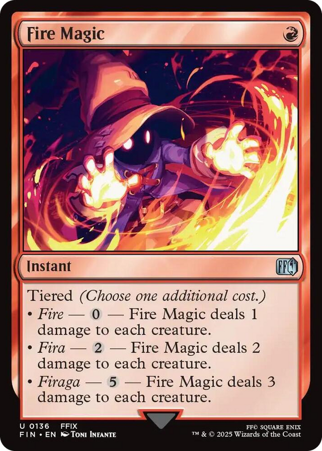 0136 Fire Magic U FINAL FANTASY