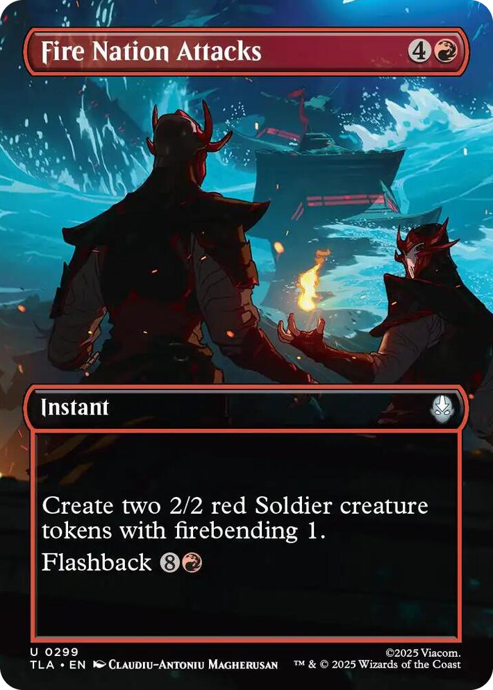 0299 Fire Nation Attacks (Borderless) U The Last Airbender