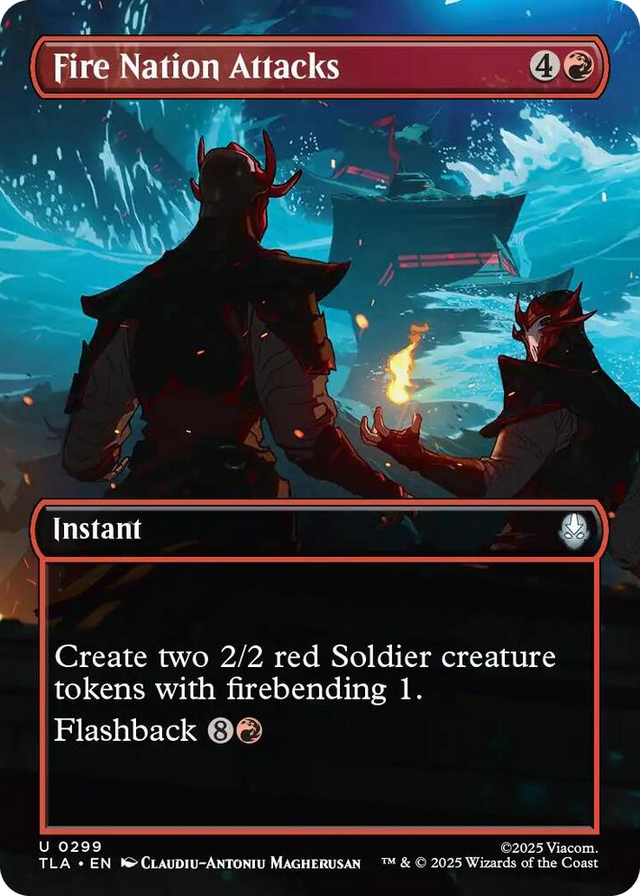 0299 Fire Nation Attacks (Borderless) U The Last Airbender