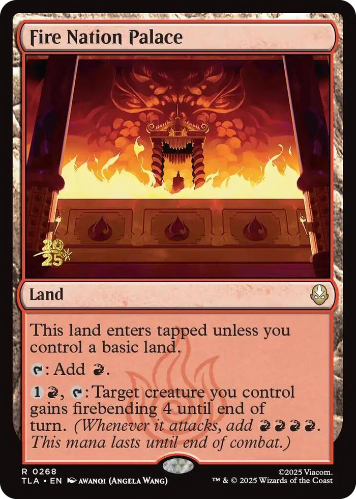 Fire Nation Palace #268 R - Prerelease Cards Pokemon card
