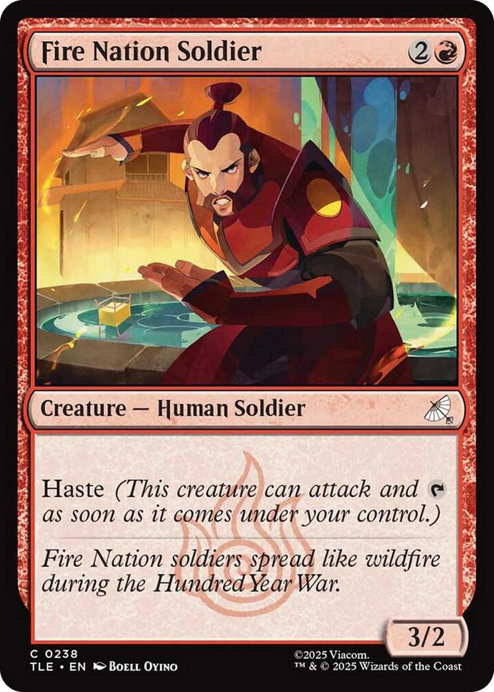 Fire Nation Soldier (0238) #238 C - The Last Airbender: Eternal-Legal Pokemon card