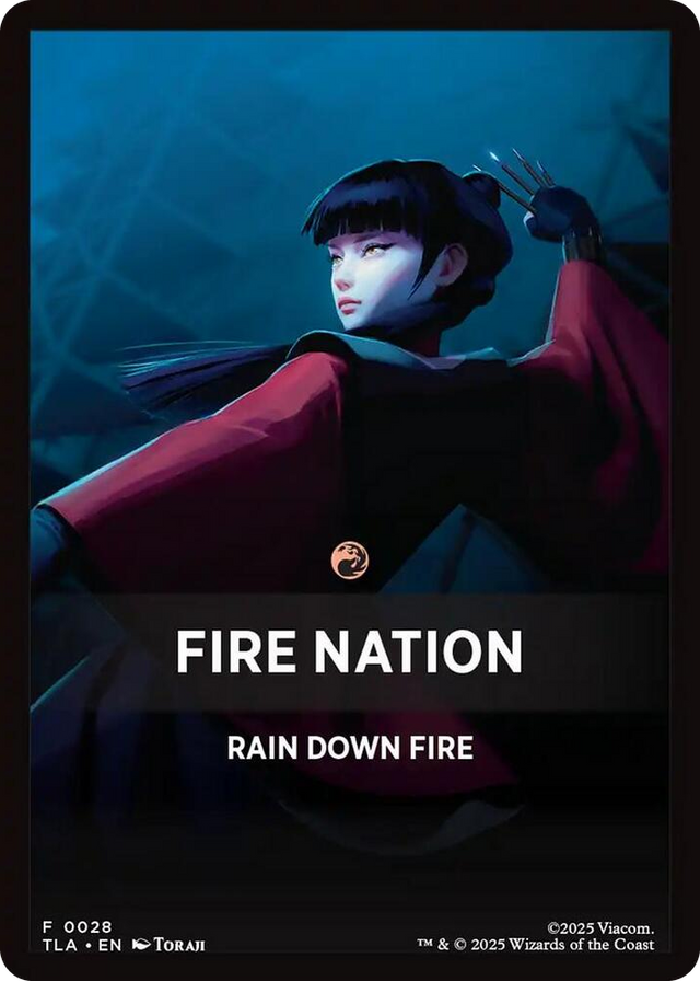 0028 Fire Nation Theme Card T The Last Airbender