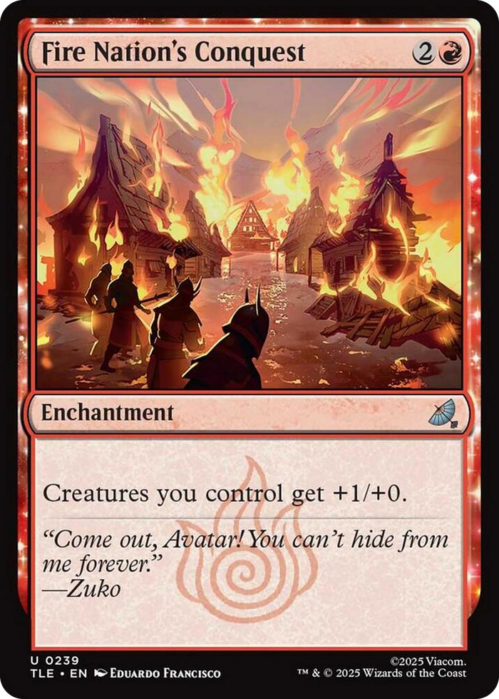 Fire Nation's Conquest (0239) #239 U - The Last Airbender: Eternal-Legal Pokemon card