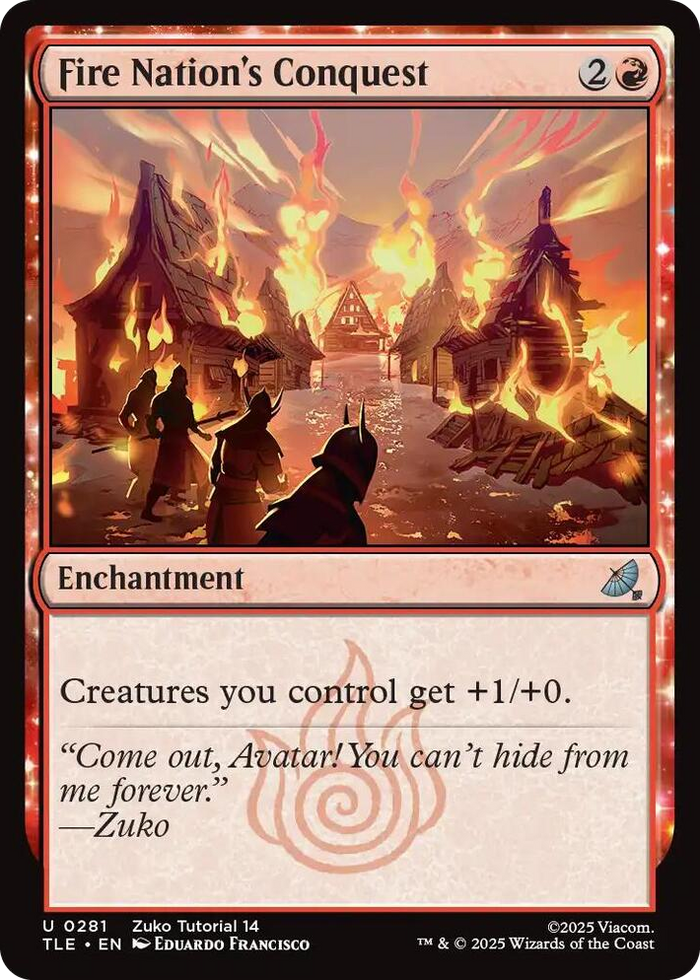 Fire Nation's Conquest (0281) #281 U - The Last Airbender: Eternal-Legal Pokemon card
