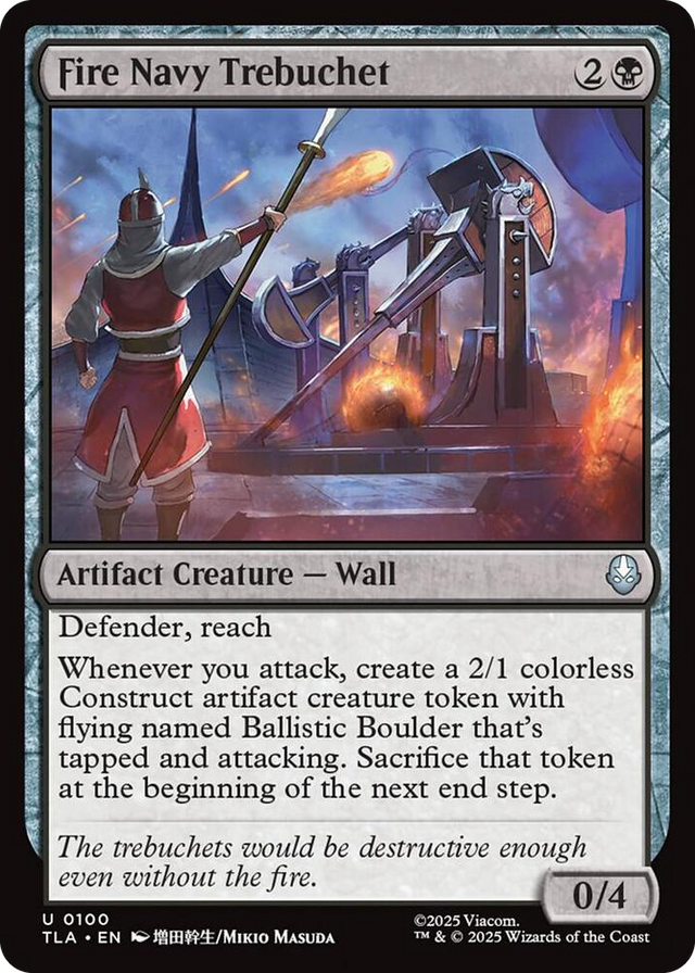 0100 Fire Navy Trebuchet U The Last Airbender