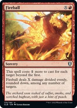 Fireball #175 U - Commander Legends: Battle for Baldur's Gate Pokemon card