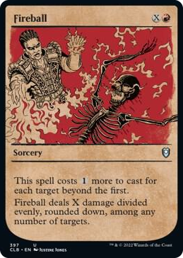 Fireball (Showcase) #397 U - Commander Legends: Battle for Baldur's Gate Pokemon card