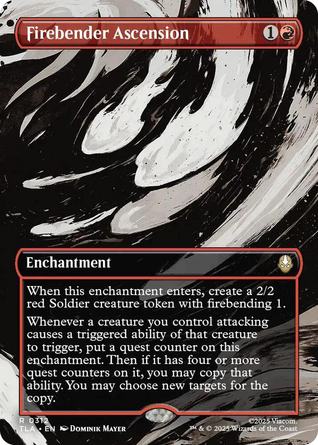 0312 Firebender Ascension (Borderless) R The Last Airbender