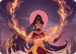 0044 Firebending Student Art Card (Gold-Stamped Signature) S Art Series: Avatar: The Last Airbender