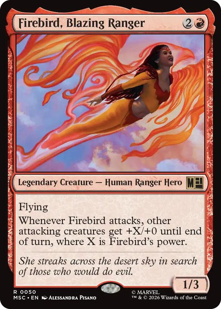 0050 Firebird, Blazing Ranger R Commander: Marvel Super Heroes