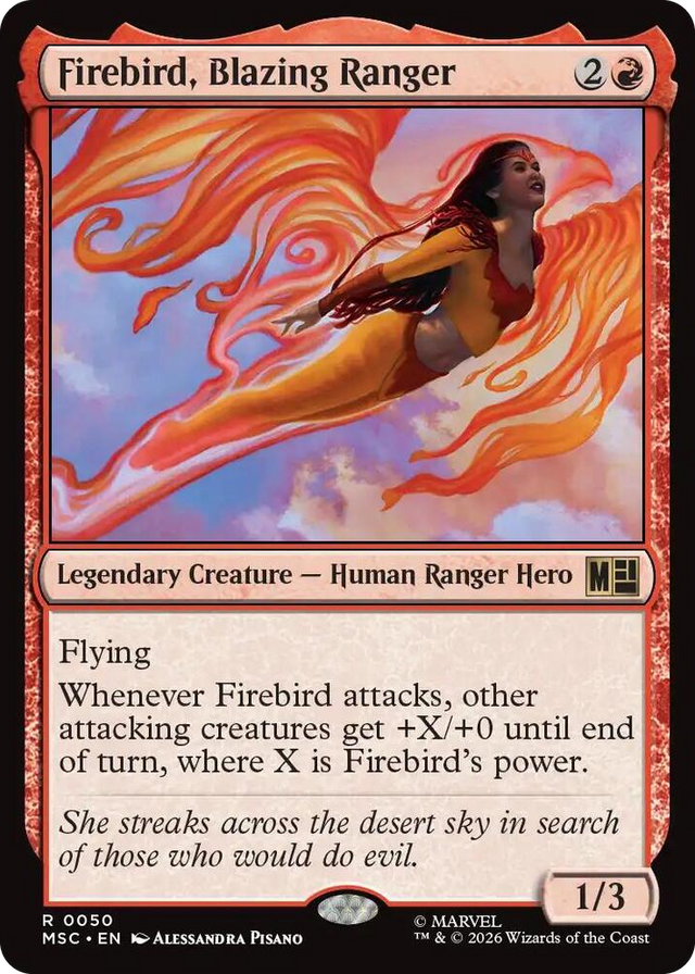 0050 Firebird, Blazing Ranger R Commander: Marvel Super Heroes