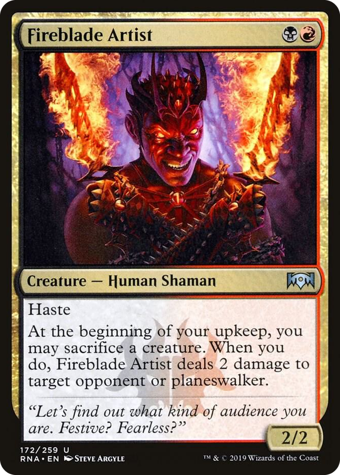 0172 Fireblade Artist U Ravnica Allegiance
