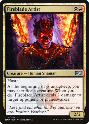 0172 Fireblade Artist U Ravnica Allegiance
