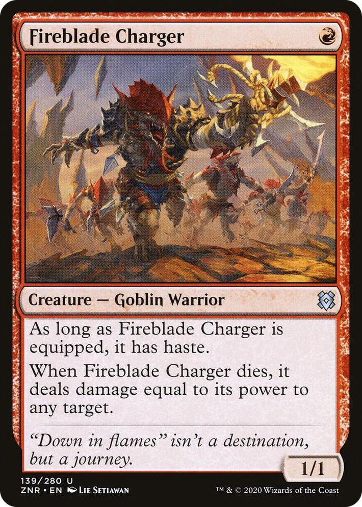 0139 Fireblade Charger U Zendikar Rising