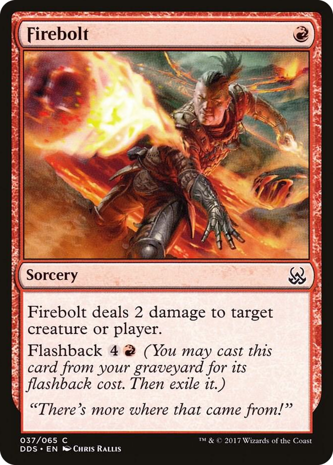 Firebolt #37 C - Duel Decks: Mind vs. Might Pokemon card