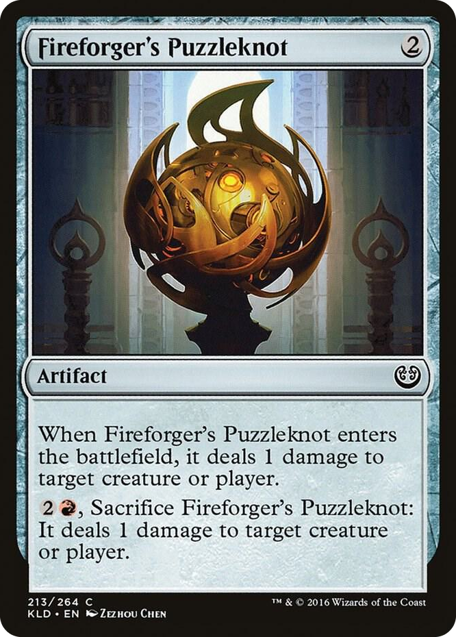 Fireforger's Puzzleknot #213 C - Kaladesh Pokemon card