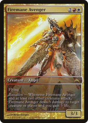 0163 Firemane Avenger P Game Day & Store Championship Promos