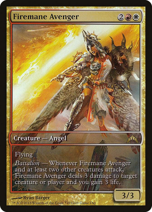 0163 Firemane Avenger P Game Day & Store Championship Promos