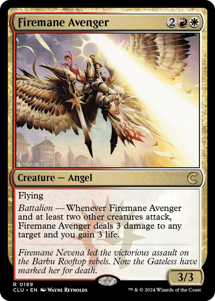 0189 Firemane Avenger R Ravnica: Clue Edition
