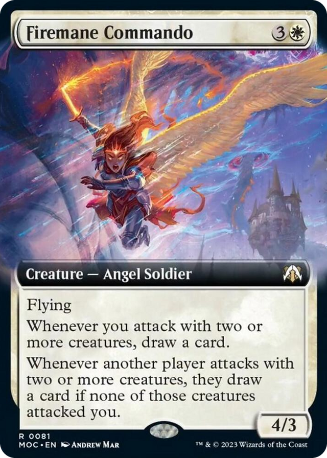 0081 Firemane Commando (Extended Art) R Commander: March of the Machine