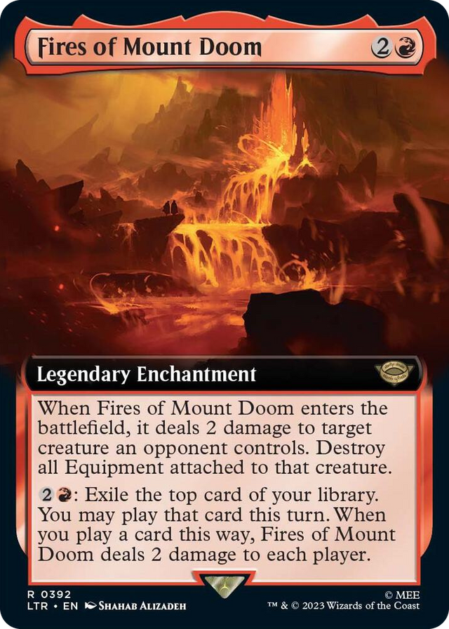 0392 Fires of Mount Doom (Extended Art) R Universes Beyond: The Lord of the Rings: Tales of Middle-earth