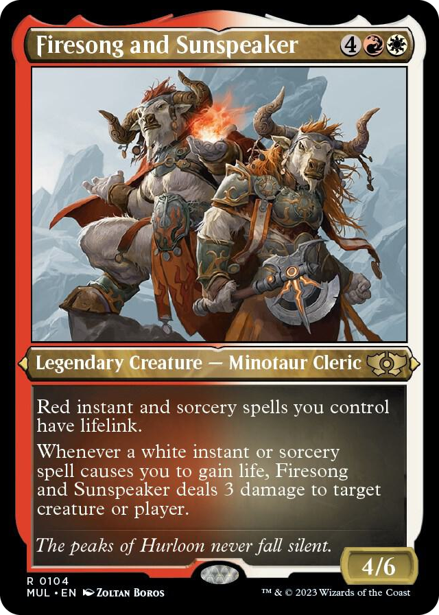 0104 Firesong and Sunspeaker (Foil Etched) R March of the Machine: Multiverse Legends