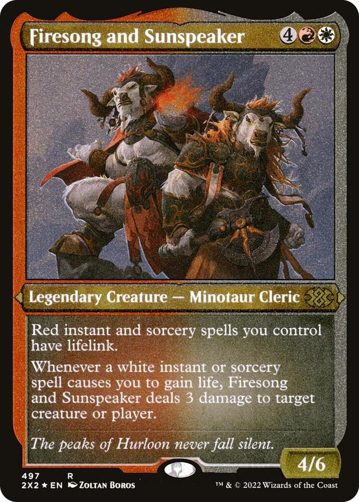 0497 Firesong and Sunspeaker (Foil Etched) R Double Masters 2022