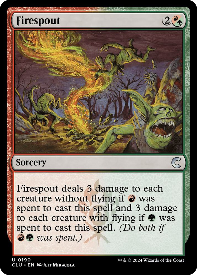 0190 Firespout U Ravnica: Clue Edition