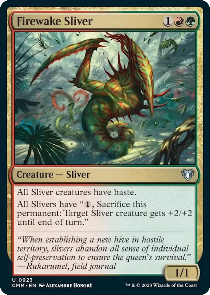 0923 Firewake Sliver U Commander Masters