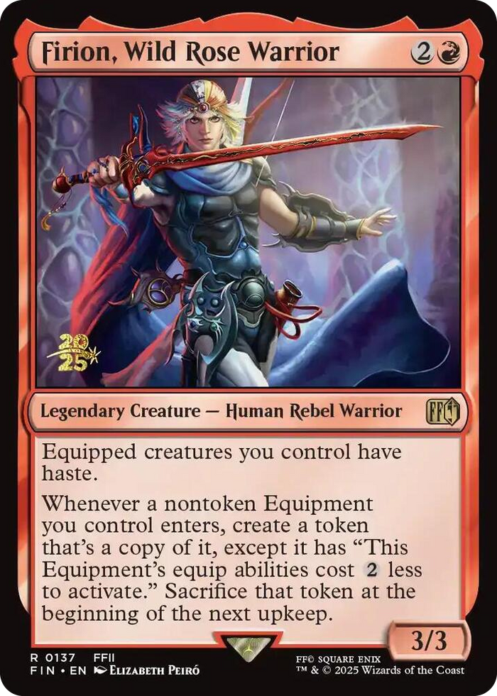Firion, Wild Rose Warrior #137 R - Prerelease Cards Pokemon card