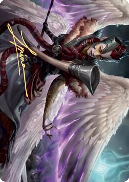 0056 Firja, Judge of Valor Art Card (Gold-Stamped Signature) S Art Series: Kaldheim