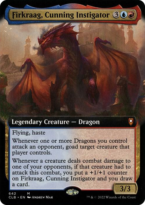 Firkraag, Cunning Instigator (Extended Art) #642 M - Commander Legends: Battle for Baldur's Gate Pokemon card