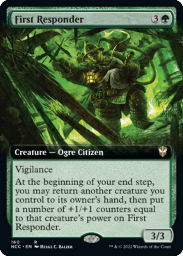 0160 First Responder (Extended Art) R Commander: Streets of New Capenna