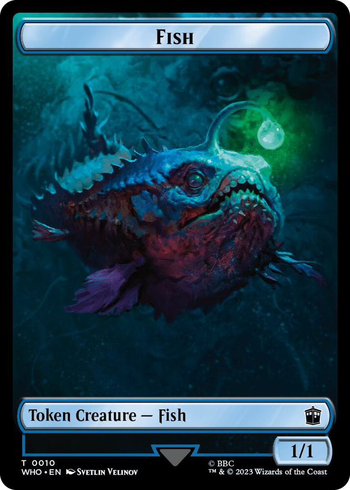 0010 Fish // Beast Double-Sided Token T Universes Beyond: Doctor Who